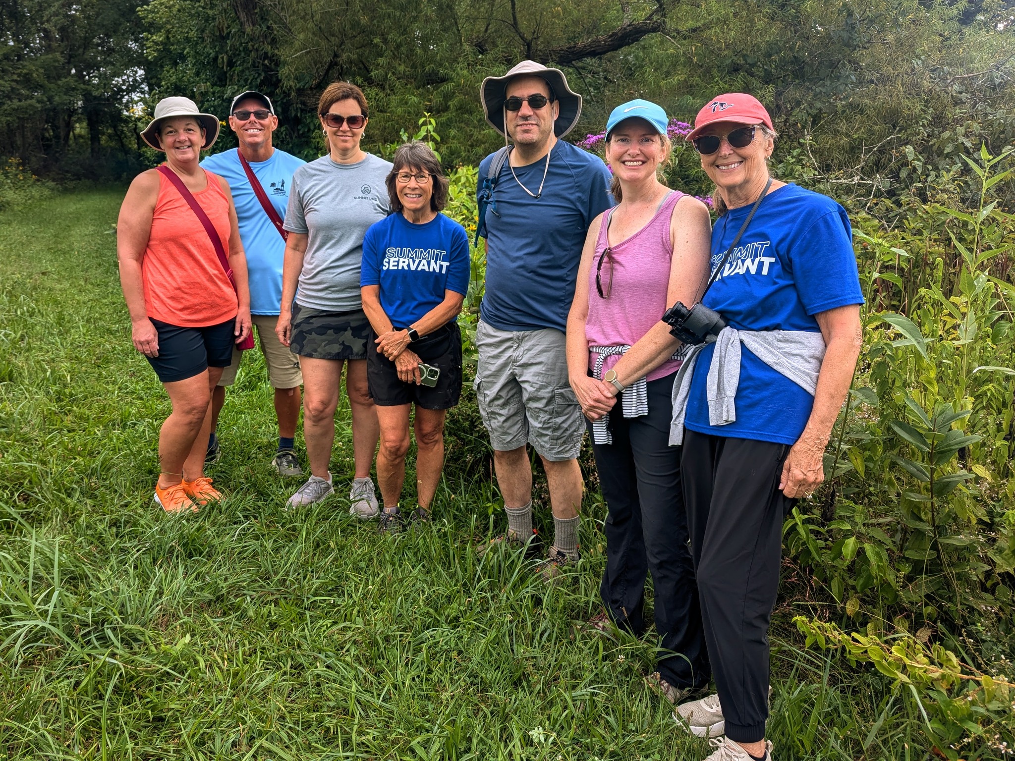 Volunteers on a community cleanup